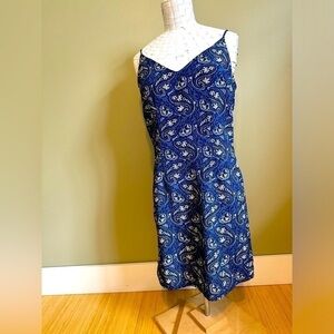 90s-Y2K summer spaghetti strap paisley dress